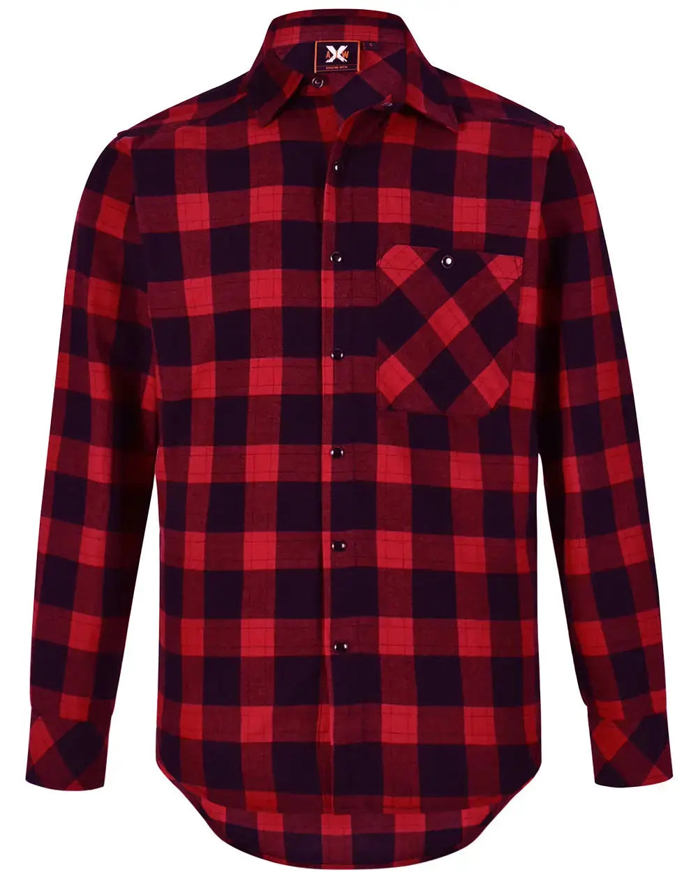 Winning Spirit Unisex Classic Flannel Plaid Shirt WT11 Winning Spirit